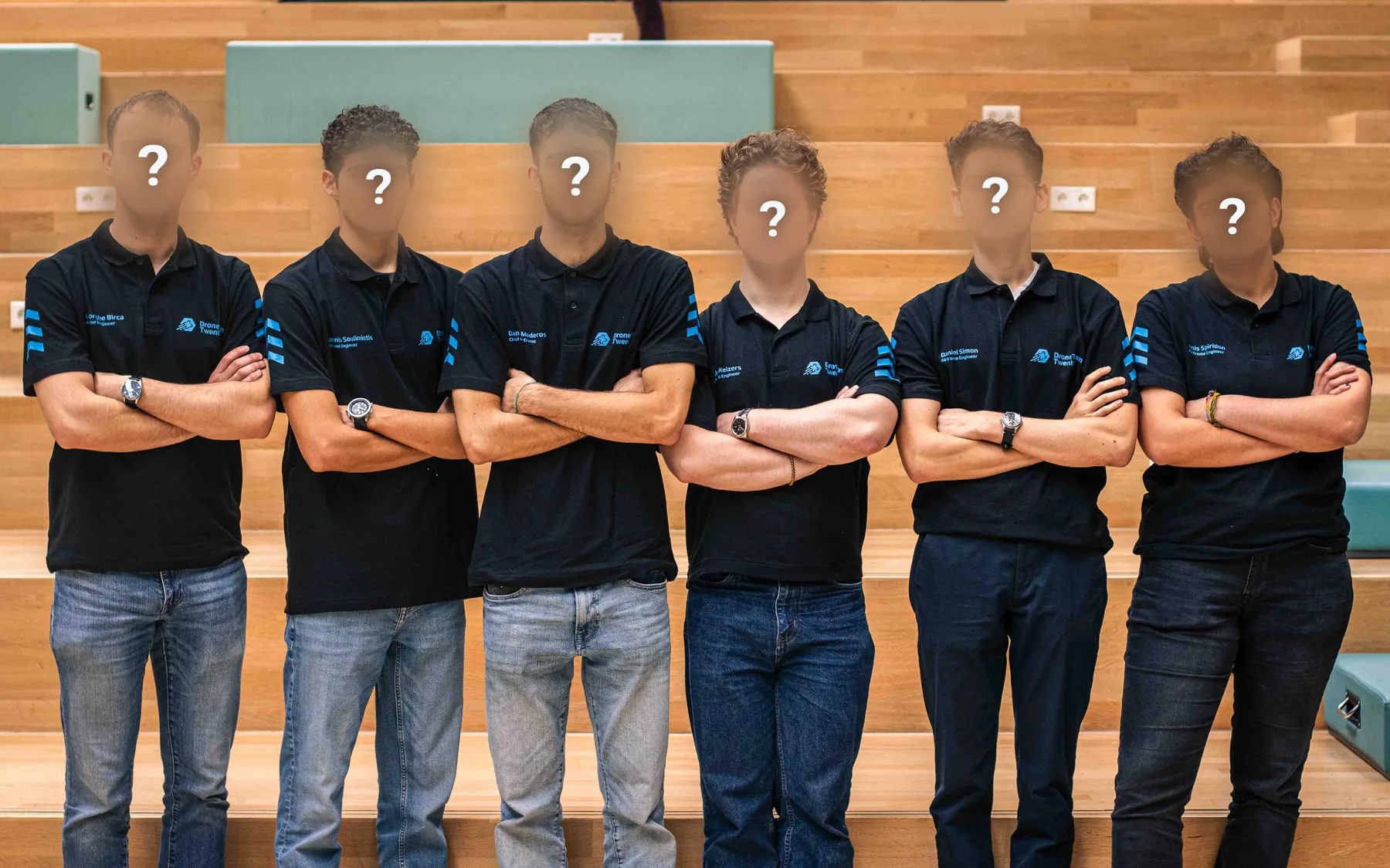 Last year’s Airframe department, faces blurred